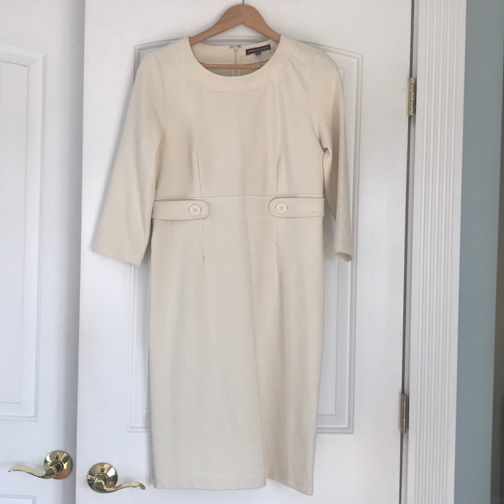 Adrienne vittadini dress size M-cream
